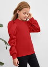 Red Colour Fancy Stylish Western Wear Lycra Top Girls Wear Collection TINA 04
